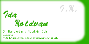 ida moldvan business card